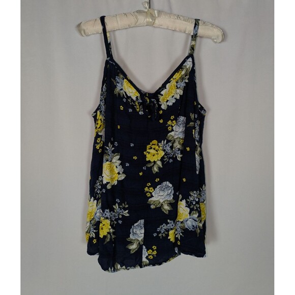 Torrid Tank Top 1X Women's Floral Tie Neck Spaghetti Strap Lightweight Easy Wear - Picture 1 of 5